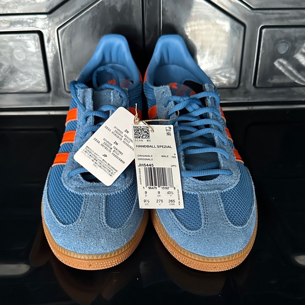 Adidas Handball Spezial  Blue and Orange Sneakers